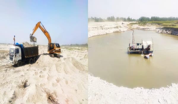 যমুনার জেগে ওঠা চর আর ফসলি জমির বালু বিক্রির মহোৎসব