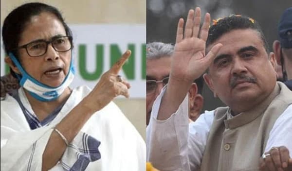 নন্দীগ্রামে মমতাকে হারিয়ে শুভেন্দুর জয়