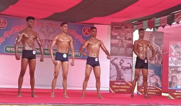 বডি বিল্ডিং প্রতিযোগিতায় চ্যাম্পিয়ন রাজশাহী