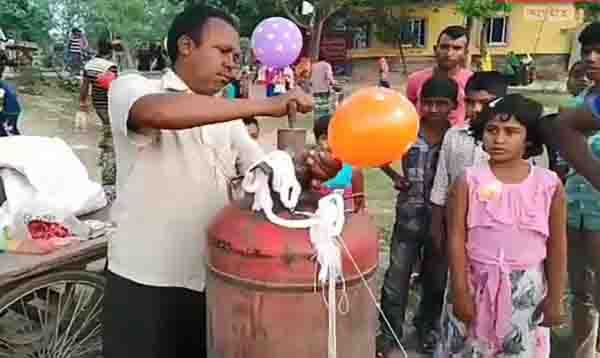 'বেলুনের গ্যাস সিলিন্ডার এক একটি জীবন্ত বোমা'
