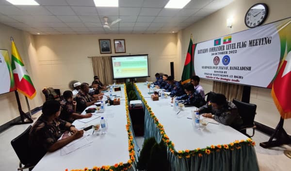 Bangladesh-Myanmar border guards held meeting