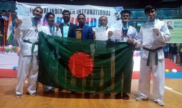 ভারতে আন্তর্জাতিক তায়কোন্দো চ্যাম্পিয়নশিপে পাঁচ পদক বাংলাদেশের