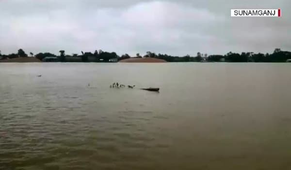 Flood situation deteriorated again in Sunamganj