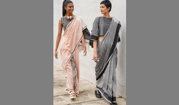হাজার বছরের ঐতিহ্য শাড়ির সঙ্গে টপস ও জিন্সের নতুন ট্রেন্ড