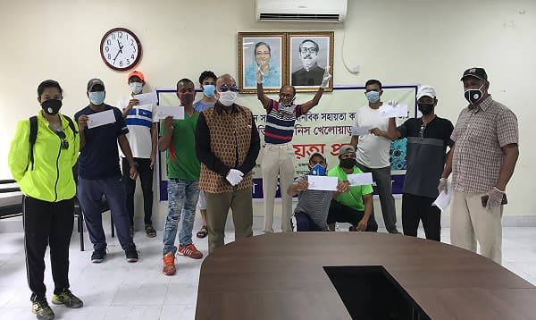 করোনায় ক্ষতিগ্রস্ত টেনিস খেলোয়াড়দের আর্থিক সহায়তা দিলো ফেডারেশন