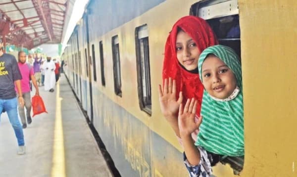 Eid journey by train starts