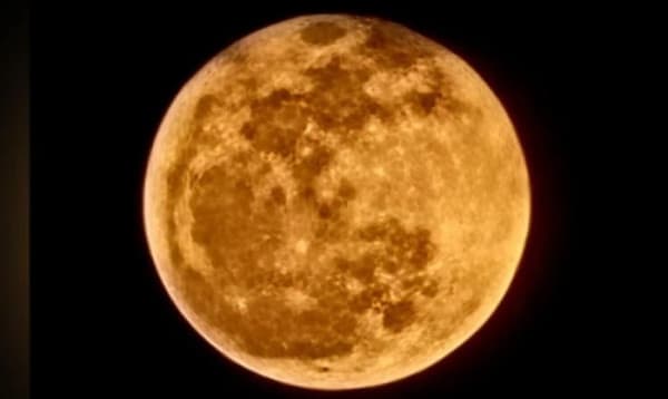 বাংলাদেশের আকাশে দেখা মিলল গোলাপি চাঁদ