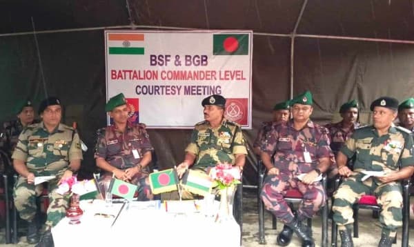 বিজিবি-বিএসএফ ব্যাটালিয়ন কমান্ডার পর্যায়ে সৌজন্যমূলক পতাকা বৈঠক অনুষ্ঠিত