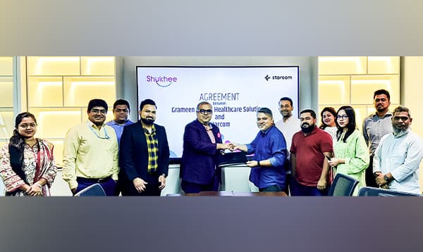 সুবিধাবঞ্চিতদের স্বাস্থ্যসেবা দিতে স্টারকমের সঙ্গে চুক্তিবদ্ধ হলো গ্রামীণ হেলথকেয়ার
