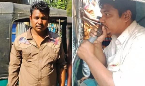 অটোরিকশার ব্যাটারি চুরি হওয়ায় মাইক ভাড়া করে চোরকে গালাগালি