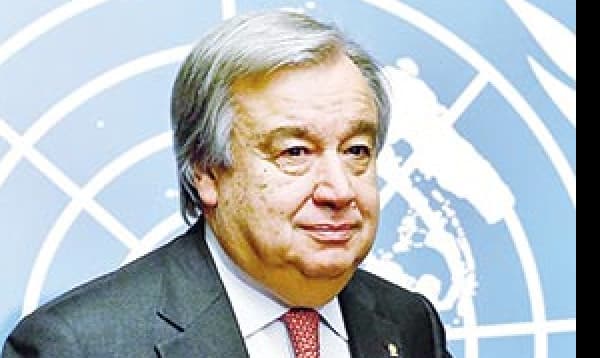 UN secretary General arrives this afternoon on a 4-day visit