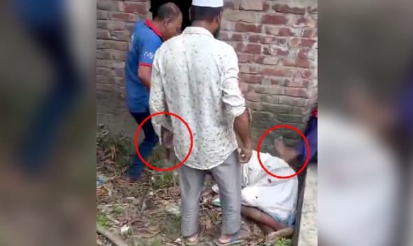 নারায়ণগঞ্জে জমি সংক্রান্ত বিরোধের জেরে বাবাকে পেটালেন সন্তানরা