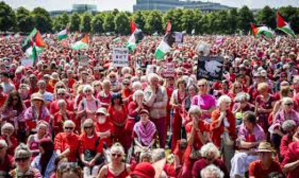 Tens of thousands rally for Gaza in Netherlands, Belgium