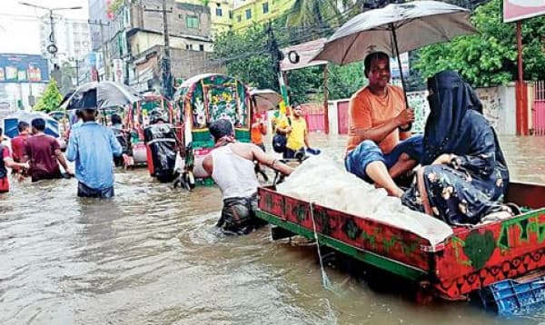 Heavy rain triggers flood & public suffering across Bangladesh