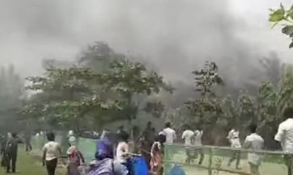 উত্তরায় বিমান বিধ্বস্তে ১ জন নিহত, আহত অন্তত ২৫: ফায়ার সার্ভিস