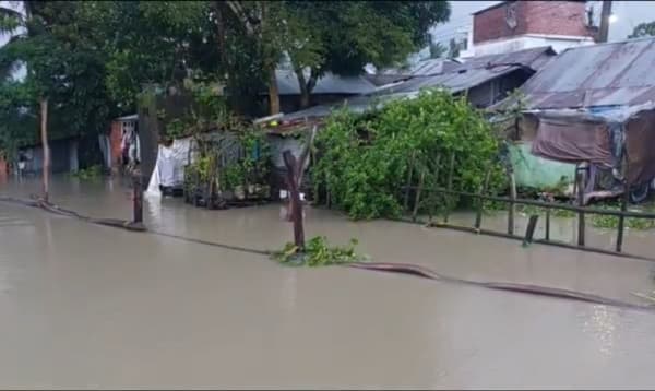 ঝালকাঠিতে নিম্মচাপের প্রভাবে নিন্মাঞ্চল প্লাবিত