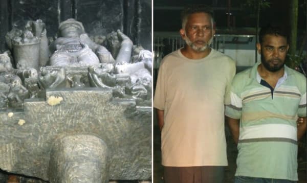 বগুড়ায় প্রায় ২ কোটি টাকা মূল্যের কষ্টি পাথরের মূর্তি উদ্ধার, আটক ২