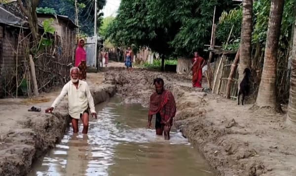 মেহেরপুরে পাঁচ গ্রামের মানুষের দুর্ভোগের কারণ বেহাল সড়ক