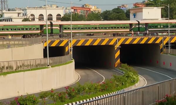 কমলাপুরের টিটিপাড়া ৬ লেনের রেলওয়ে আন্ডারপাস চালু