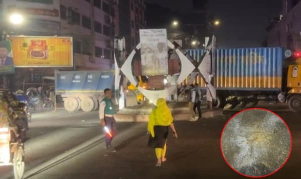 গুলিস্তান জিরো পয়েন্টে একাধিক ককটেল বিস্ফোরণ