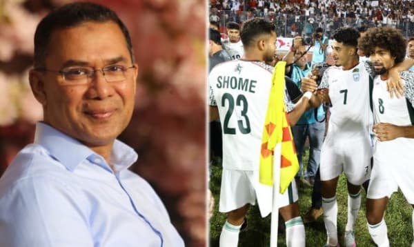 ভারতের বিপক্ষে জয়ের পর বাংলাদেশের ফুটবলারদের প্রশংসায় ভাসালেন তারেক রহমান