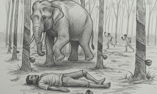 বান্দরবানে বন্য হাতির আক্রমণে রাবার শ্রমিক নিহত