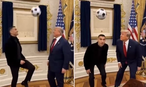 হোয়াইট হাউসে রোনালদোর সঙ্গে ফুটবল খেলার এআই ভিডিও প্রকাশ করলেন ট্রাম্প