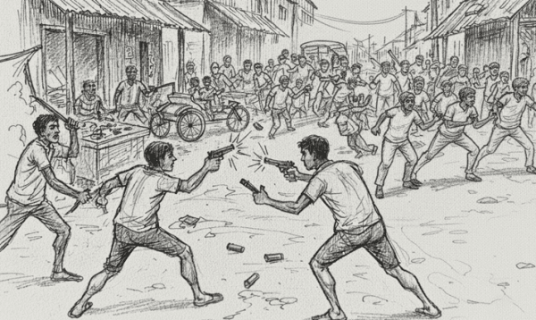 নরসিংদীতে আধিপত্য বিস্তারকে কেন্দ্র করে দুই গ্রুপের সংঘর্ষে নিহত ১, গুলিবিদ্ধসহ আহত ১০