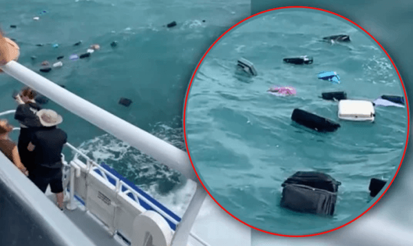 থাইল্যান্ডে সমুদ্রের দৃশ্য দেখতে ব্যস্ত পর্যটক, চোখের সামনে ভেসে গেল সব লাগেজ!