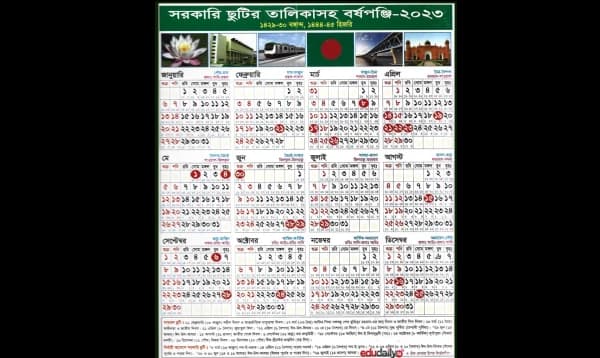 ২০২৩ সালে কবে কবে মিলবে টানা ৩ দিনের ছুটি