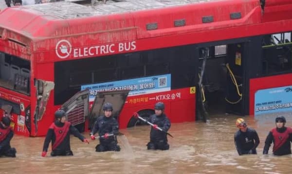 Seven bodies recovered from flooded South Korea tunnel