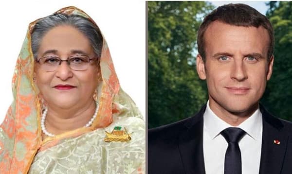 শেখ হাসিনা-ইমানুয়েল ম্যাক্রোর দ্বিপাক্ষিক বৈঠক চলছে